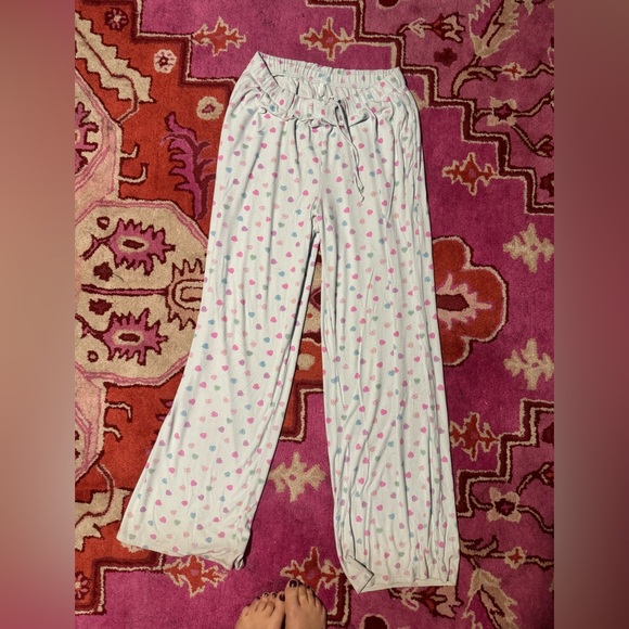 SKIMS candy heart ribbed super soft lounge set/pajamas size medium - Picture 3 of 3